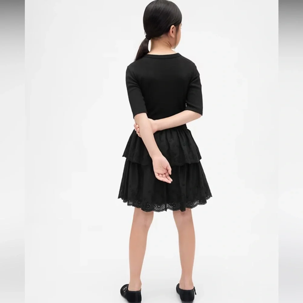 Brand new GAP Kids Mixed Media Eyelet Dress